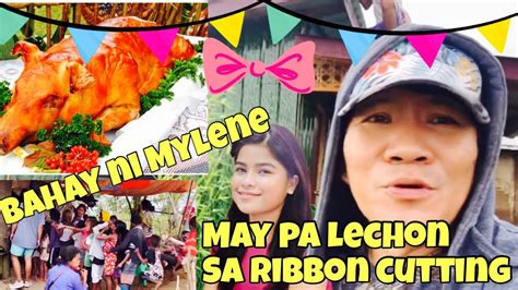 WOW RIBBON CUTTING SA BAHAY NI MYLENE MAY PA LECHON PugongByahero