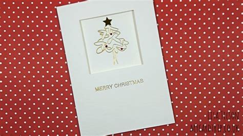 Quick And Clean Simple Christmas Cards Youtube