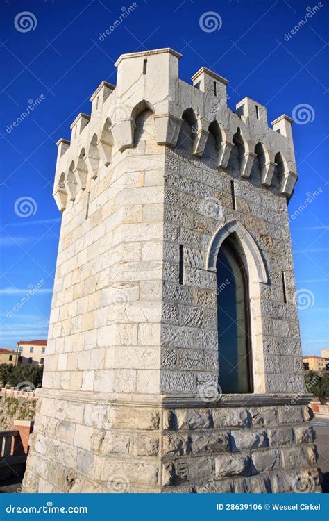 lighthouse  piombino  tuscany italy stock photo image