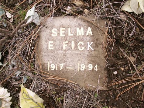 Selma Eveline Holmstrom Fick Monumento Find A Grave