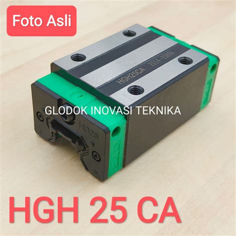 Jual linear guide bearing sliding hgh 25 hgh25 hg25 hgh25ca block ...