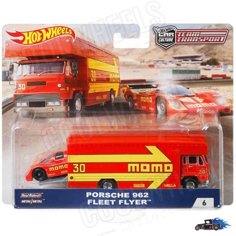Hot Wheels Premium Car Culture Team Transport Porsche Fleet Flyer Momo Shopee