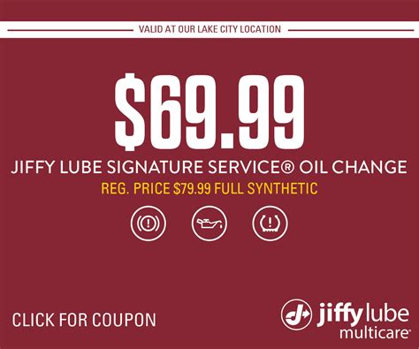 PAID SEARCH COUPONS – Jiffy Oil Change Coupon – Jiffy Lube Southeast