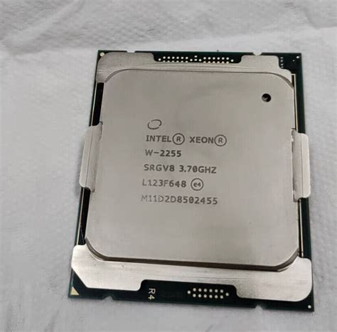Intel Xeon W-2255 Workstation CPU Processor QS 4.5/4.7GHz 10 Cores LGA ...