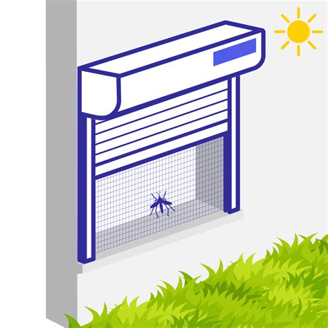 Volet Roulant Solaire Dooya Avec Moustiquaire Pour Pose En Façade
