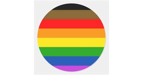 Inclusive Lgbt Pride Flag Classic Round Sticker Zazzle