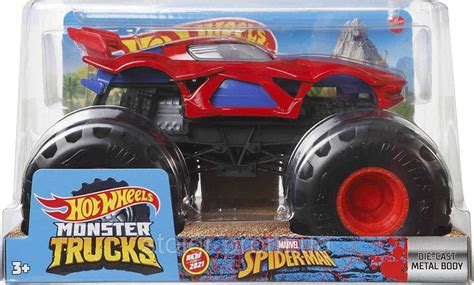Купити Хот Вілс Монстер Трак позашляховик джип Людина павук Hot Wheels Monster Jam Spider