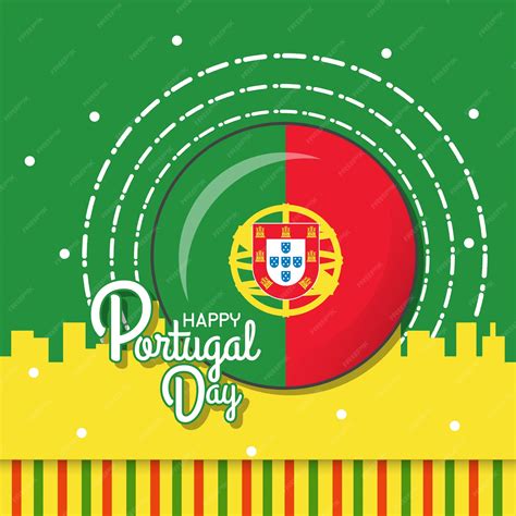 Premium Vector | Happy portugal day illustration