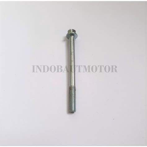 Baut Blok Mesin Flange Bolt 6x70 Kunci 8 Putih Lazada Indonesia