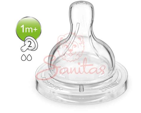 Соска Авент (Avent Classic) повільний потік 1міс.+ №2 SCF632/27