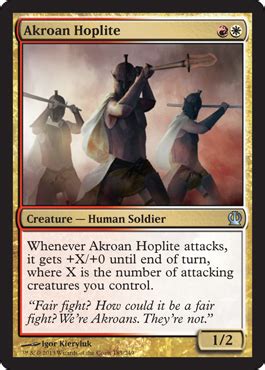 Akroan Hoplite From Theros Spoiler