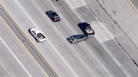 Chase Driver Crashes Twice On Socal Freeway Nbc Los Angeles