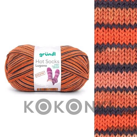 Włóczka skarpetkowa Grundl Hot Socks Lugano 4 fach 01 Kokonki