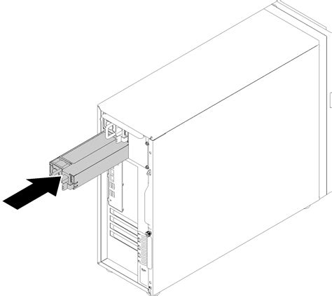 Install The Hot Swap Power Supply Thinksystem St Lenovo Docs