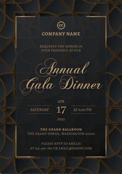 Gala Invitation Template | PosterMyWall