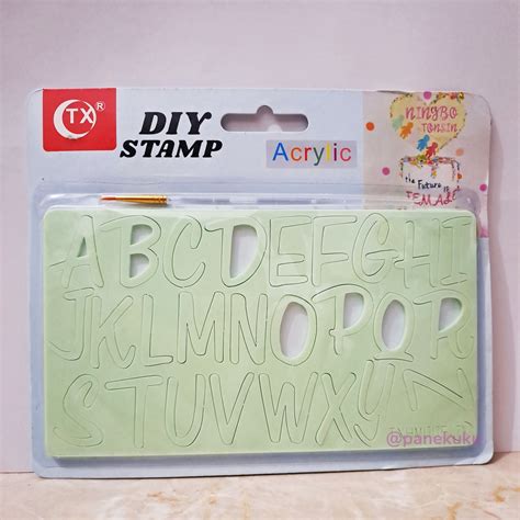 Jual Embosser Huruf Fondant Alat Cetakan Stamp Akrilik Dekorasi Kue