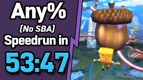 SpongeBob SquarePants Battle For Bikini Bottom Any No SBA Speedrun In 53 47 WR On 2 24 2019