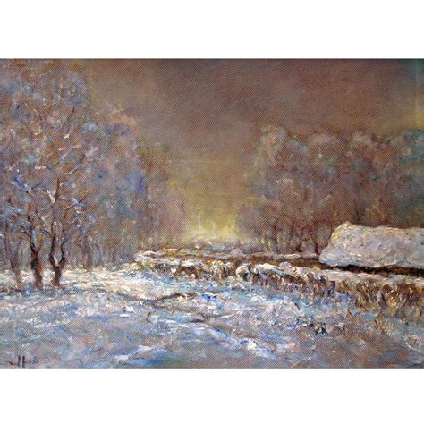Купить картину Зимний пейзаж в Москве от художника Терёхин Владимир