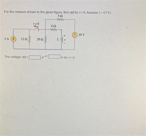 Solved For the network shown in the given figure, find ut | Chegg.com