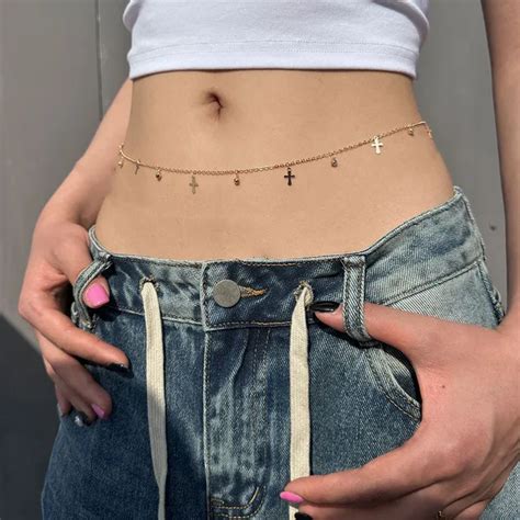 Sexy Double Layer Belly Chains Women S Waist Chain Summer Beach Bikini Shiny Rhinestone Body