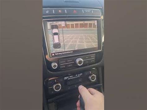 vw touareg 7p Frontkamera nachgerüstet- Камера переднего вида - YouTube