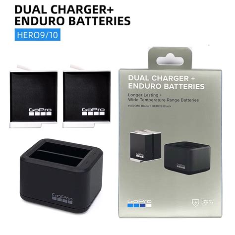 GoPro Enduro Battery Dual Charger For HERO 11 10 9 BLACK Lazada Singapore