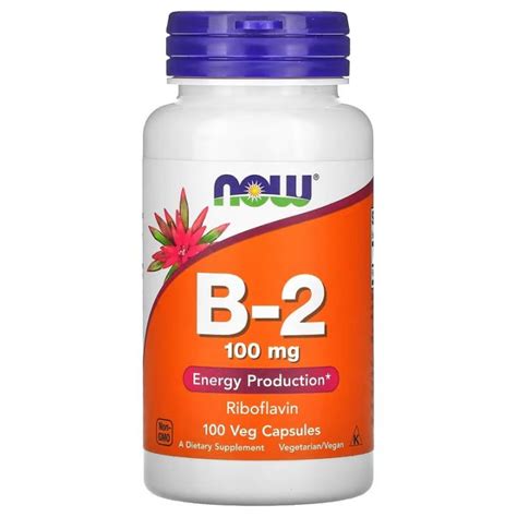 Riboflavin Vitamin B2 100 Mg 100 Veg Capsules Lazada PH