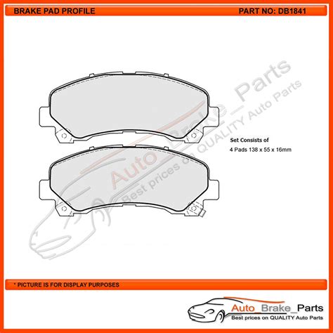 Auto Brake Parts Protex Ultra Front Brake Pads For Isuzu D Max Tfs