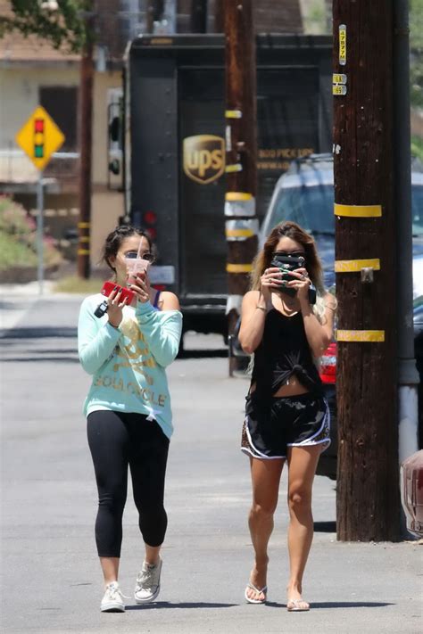 Vanessa Hudgens Seethrough To Bra And Leggy With Her Sister Out In Studio City Porn Pictures