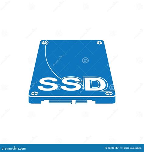 Solid State Drive. Vector Illustration Decorative Background Design ...