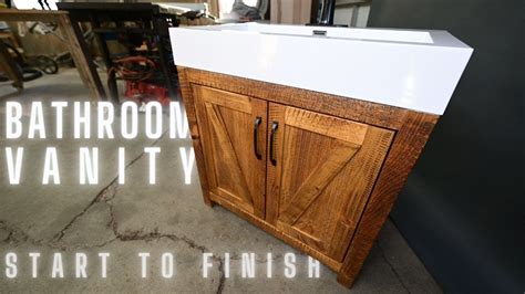 Complete Bathroom Vanity Build Start To Finish DIY Bathroom Vanity