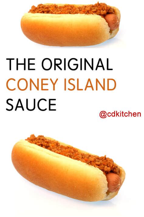 Original Coney Island Sauce Recipe