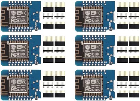 DUBEUYEW 4 Pcs ESP8266 ESP 12F Mini Modules 4M Bytes WLAN WiFi Internet