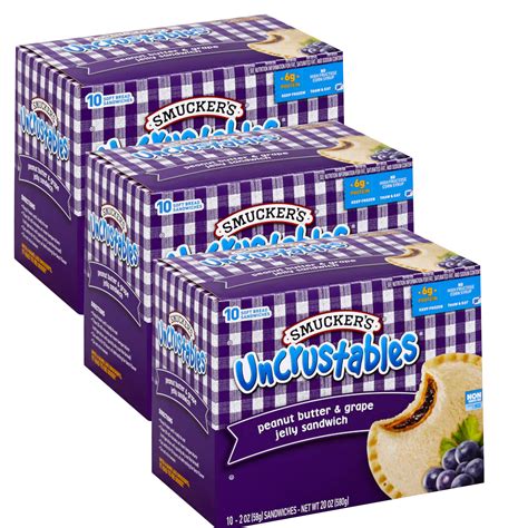 Smuckers Uncrustables Variety Pack Oz 10 Sandwiches Per Box 44 OFF