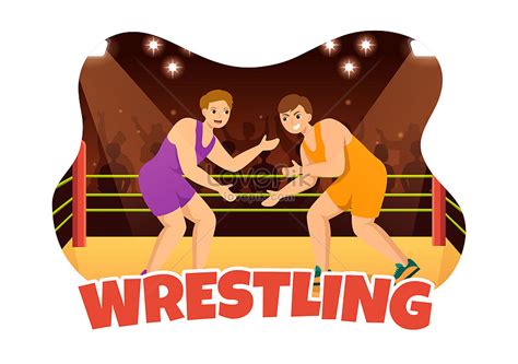 Wrestling Sport Illustration Illustration Imagepicture Free Download