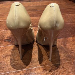 Jimmy Choo Anouk Pointy Toe Pumps In Nude Patent Leat Gem