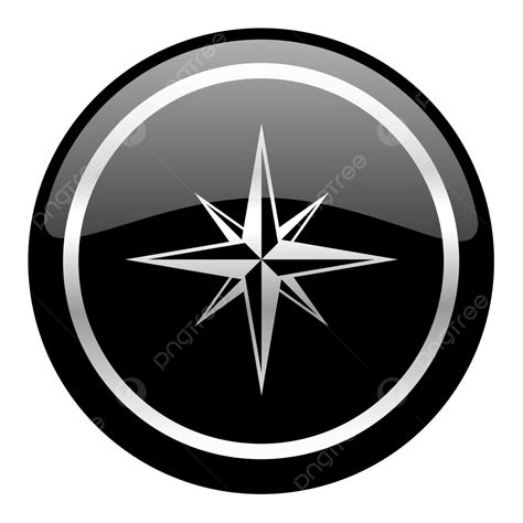 Compass Icon Map, Black, Button, Arrow PNG Transparent Image and ...