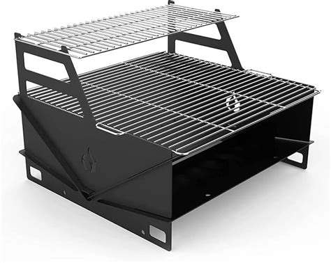 Onlyfire Portable Folding BBQ Grill With Warming Rack Desk Tabletop