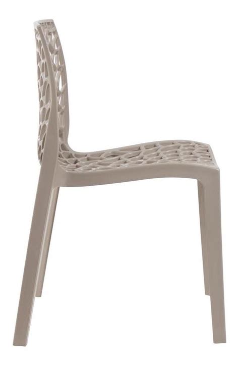 Cadeira Gruvyer Cozinha Jantar Alto Brilho Higlopp Nude Parcelamento Sem Juros