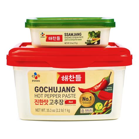 Get Cj Hot Pepper Paste Kg Free Ssamjang Seasoned Soy Bean Paste G Delivered Weee Asian