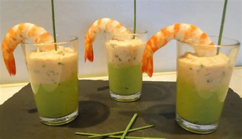 Verrines De Mousse Davocats Et Cr Me De Crevettes Cuisine Momix