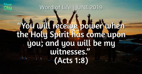 You Will Receive Power When The Holy Spirit Has Come Upon You And You