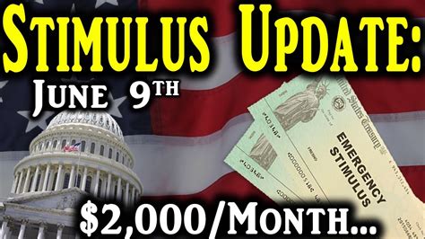 Second Stimulus Check Update Stimulus Update June 9th Youtube