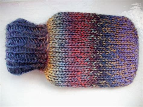 Hand Knitted Cozy For Mini Hot Water Bottle
