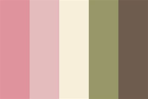 Green Pink Brown Color Palette Color Palette Pink Color Palette