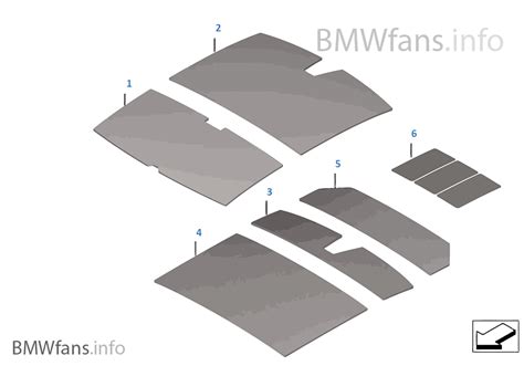 Sound Insulation Roof BMW 5 F11 525d N57 Europe