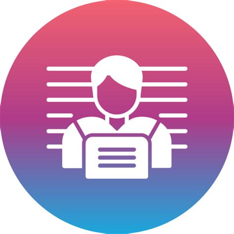 suspect generic flat gradient icon