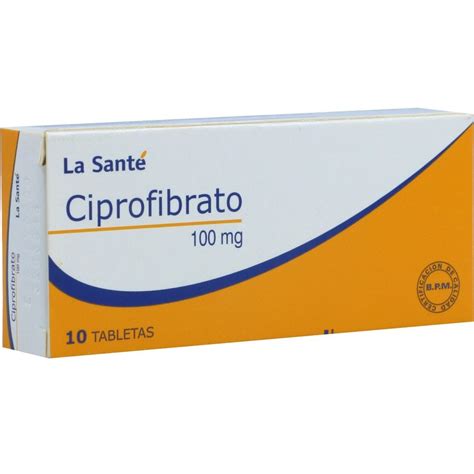 Ciprofibrato Lasante 100Mg Caja X 10 Tabletas Cruz Verde