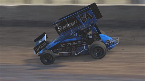 Iracing Cedar Lake Sprint Cars Feature Th To St Youtube