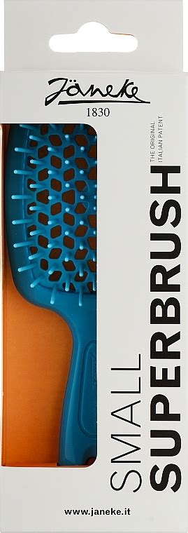 Janeke Superbrush Small Hair Brush Neon Blue Makeup Uk